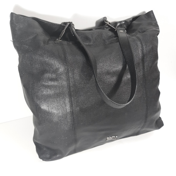 New BURBERRY Leather Drawstring Slouchy Tote - Picture 1 of 8